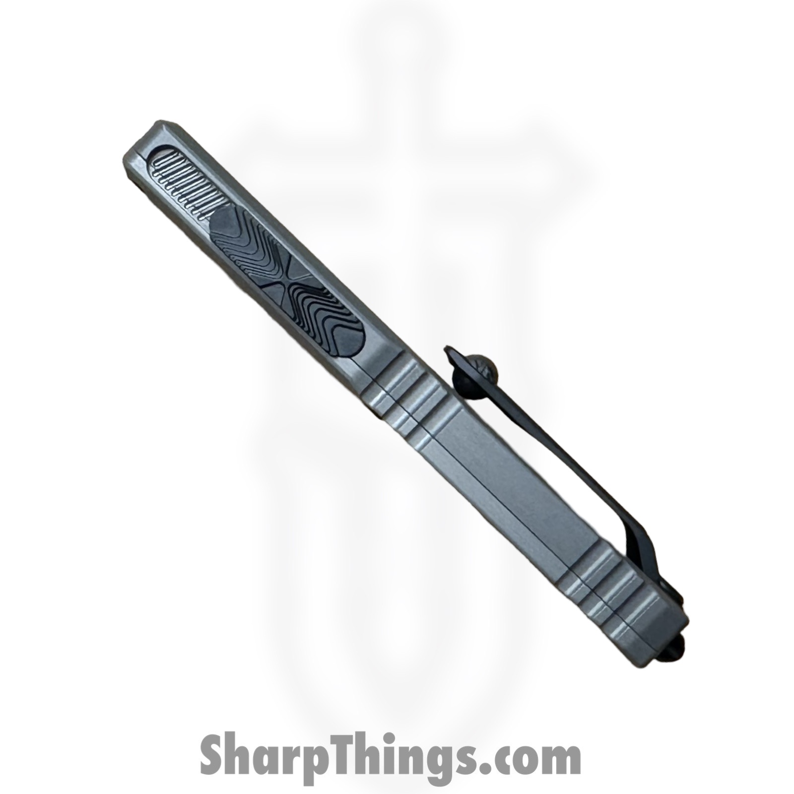 Microtech - 1121-1 NC - Ultratech Gen III ZBP - OTF Auto - M390MK Coated Drop Point - 6061-T6 Aluminum - Natural - Image 8