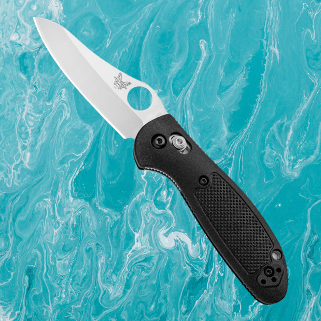 Benchmade - 555-S30V - Mini Griptilian - Folding Knife - S30V Satin Modified Sheepsfoot - Noryl GTX - Black - Image 10