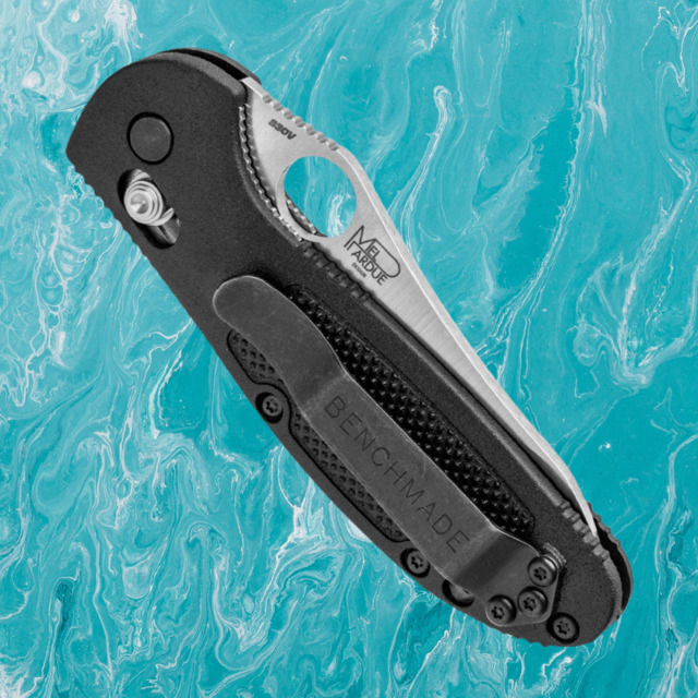 Benchmade - 555-S30V - Mini Griptilian - Folding Knife - S30V Satin Modified Sheepsfoot - Noryl GTX - Black - Image 11