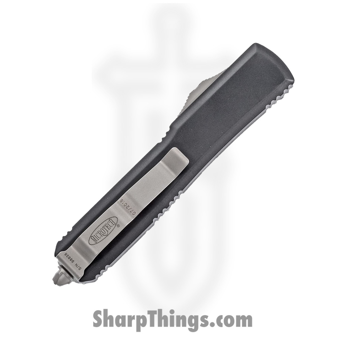 Microtech - 122-6 - Ultratech - OTF Auto - Elmax, M390, 204P Satin Dagger - 6061-T6 Aluminum - Black - Image 8
