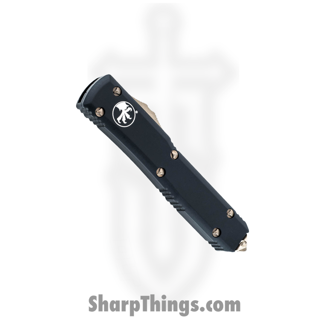 Microtech - 123-13 - Ultratech - OTF Auto - Elmax, M390, 204P Bronze Tanto - 6061-T6 Aluminum - Black - Image 10