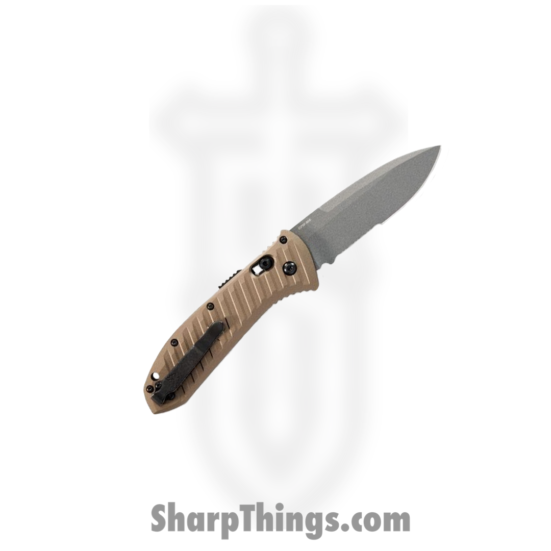 Benchmade - 5700SGY-1 - Auto Presidio II - Automatic Knife - CPM-M4 Coated Drop Point - 6061-T6 - Burnt Bronze - Image 11