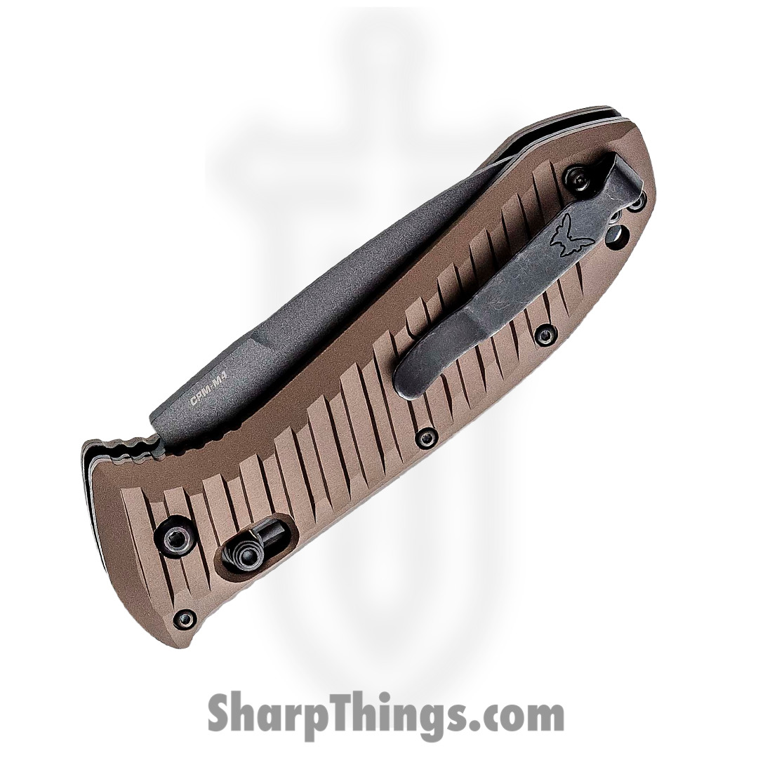 Benchmade - 5700SGY-1 - Auto Presidio II - Automatic Knife - CPM-M4 Coated Drop Point - 6061-T6 - Burnt Bronze - Image 13
