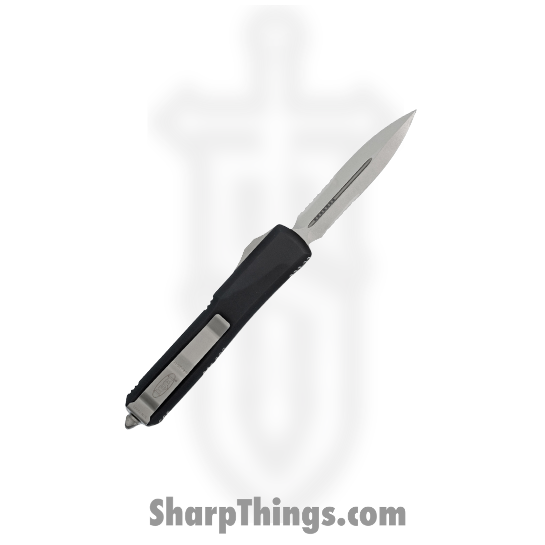 Microtech - 122-11 - Ultratech P/S - OTF Auto - Stonewash Dagger - 6061-T6 Aluminum - Black - Image 10