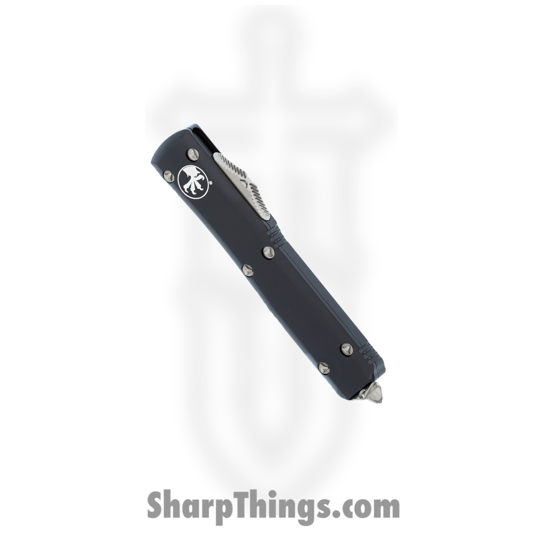 Microtech - 122-11 - Ultratech P/S - OTF Auto - Stonewash Dagger - 6061-T6 Aluminum - Black - Image 11