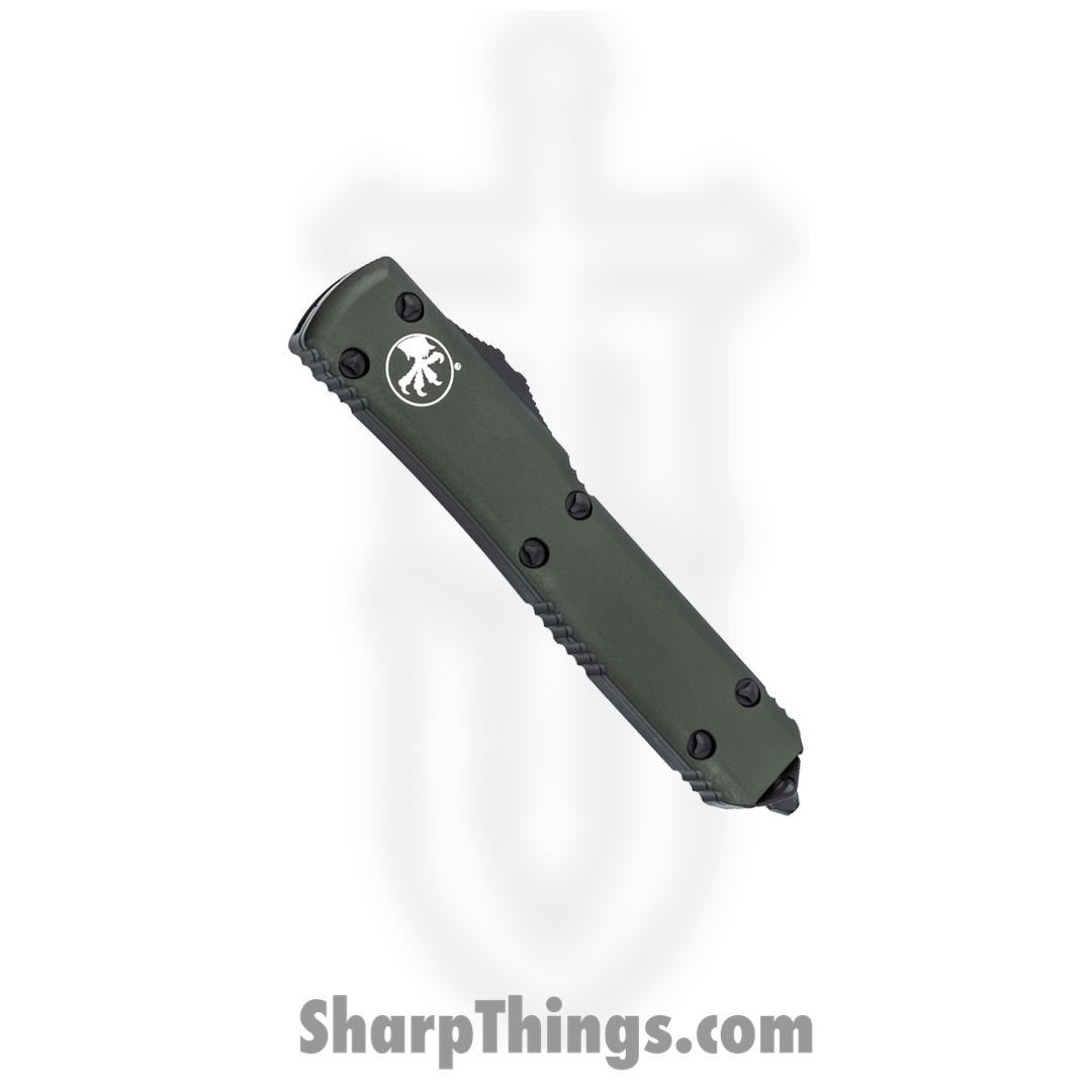 Microtech - 122-3OD - Ultratech - OTF Auto - Elmax, M390, 204P Coated Dagger - 6061-T6 Aluminum - OD Green - Image 8