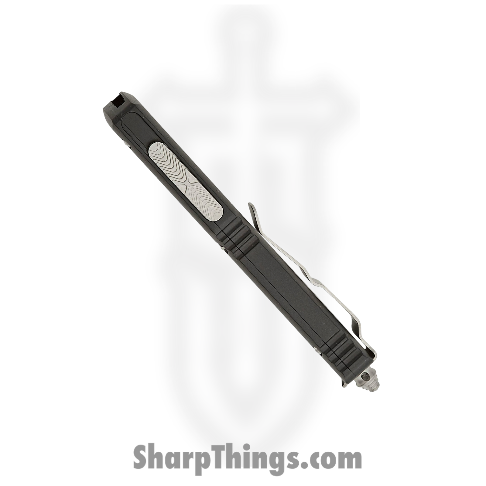Microtech - 122-4 - Ultratech - OTF Auto - Elmax, M390, 204P Satin Dagger - 6061-T6 Aluminum - Black - Image 10