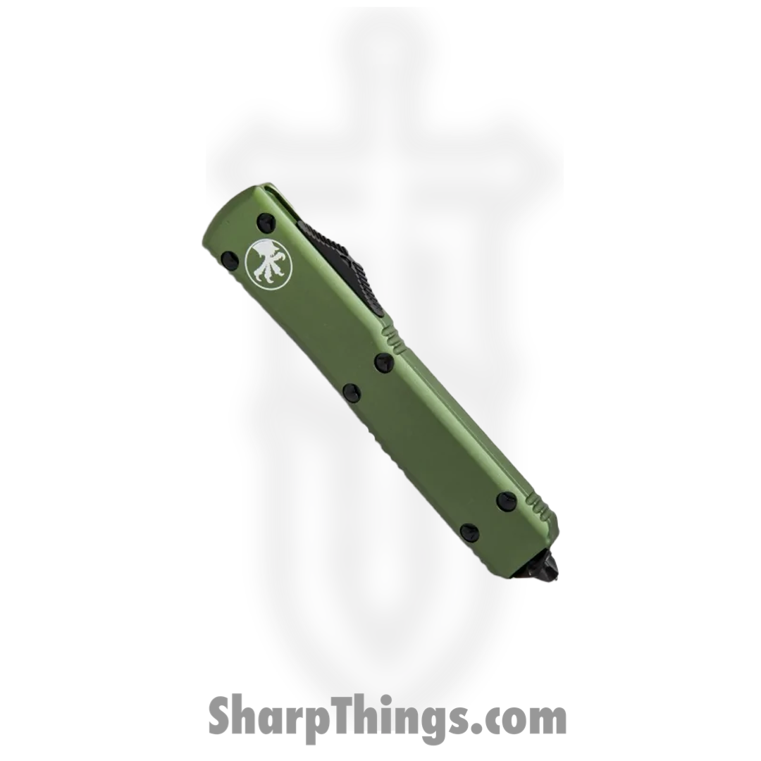 Microtech - 123-1OD - Ultratech - OTF Auto - Elmax, M390, 204P Coated Tanto - 6061-T6 Aluminum - OD Green - Image 6