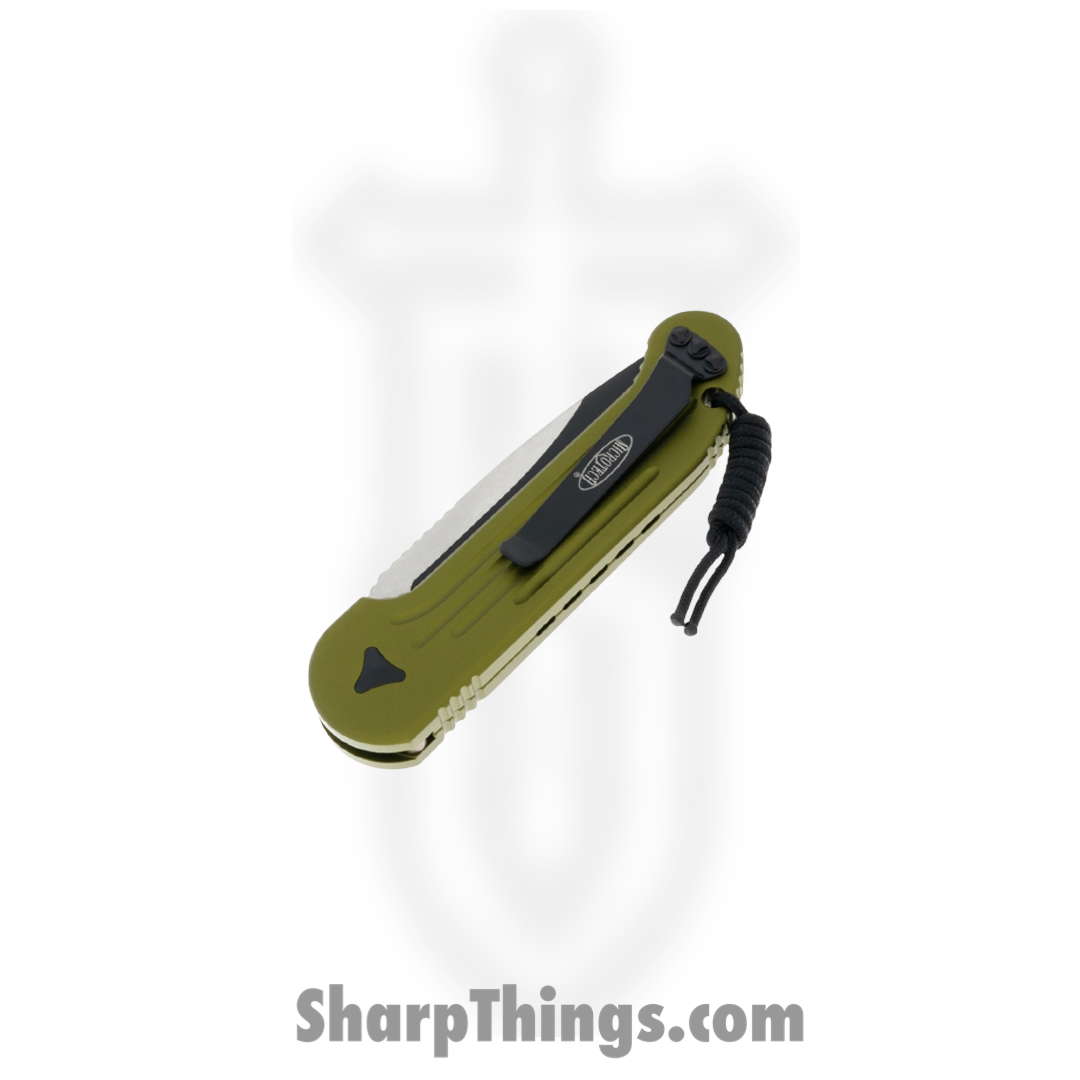 Microtech - 135-1OD - L.U.D.T. - Automatic Knife - Elmax, M390, 204P Coated Drop Point - 6061-T6 Aluminum - OD Green - Image 8