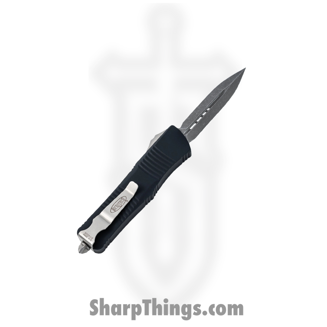 Microtech - 138-10AP - Troodon - OTF Auto - Elmax, M390, 204P Apocalyptic Dagger - 6061-T6 Aluminum - Black - Image 6