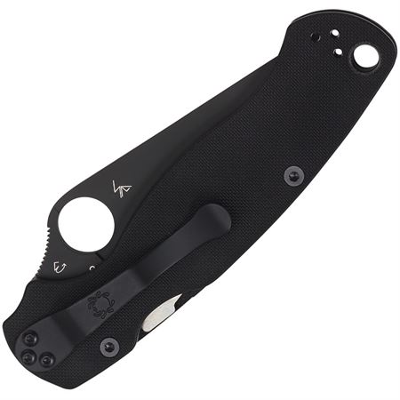 Spyderco - SC81GPBK2 - Para-Military 2 Comp Lock - Folding Knife - CPM S45VN Black Spear Point - G10 - Black - Image 8