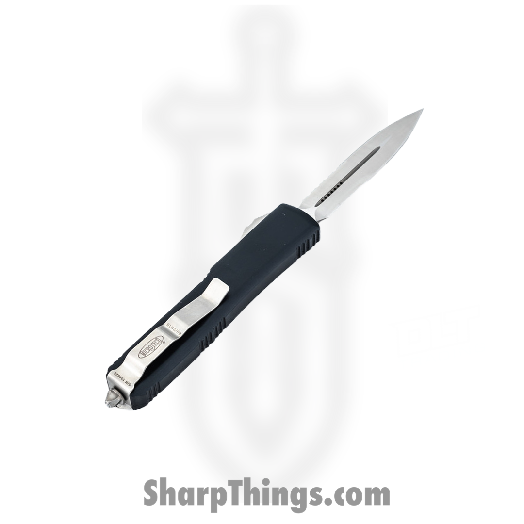 Microtech - 122-5 - Ultratech - OTF Auto - Elmax, M390, 204P Satin Dagger - 6061-T6 Aluminum - Black - Image 15