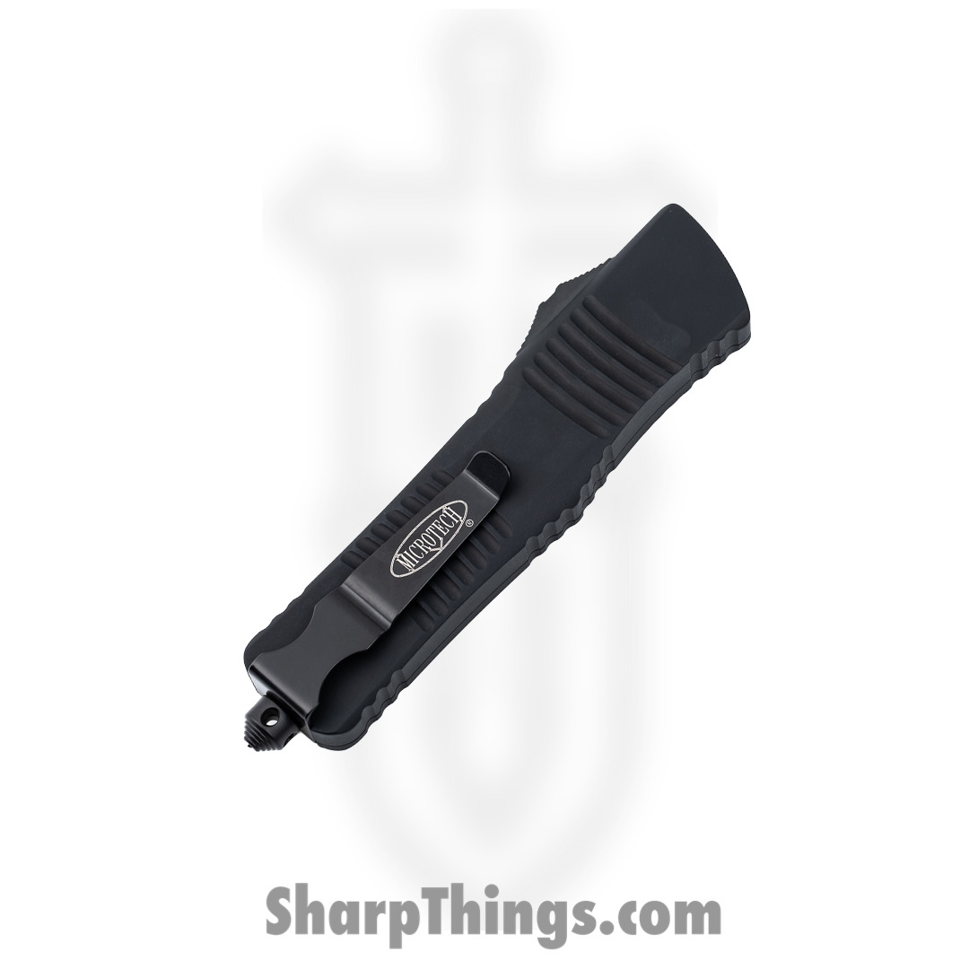 Microtech - 142-1T - Combat Troodon Tactical - OTF Auto - Elmax, M390, 204P Coated Dagger - 6061-T6 Aluminum - Black - Image 11