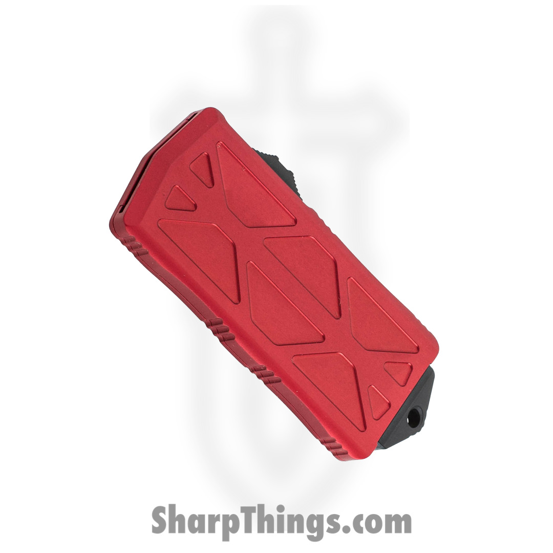 Microtech - 157-1RD - Exocet Money Clip - OTF Auto - Elmax, M390, 204P Coated Dagger - 6061-T6 Aluminum - Red - Image 7