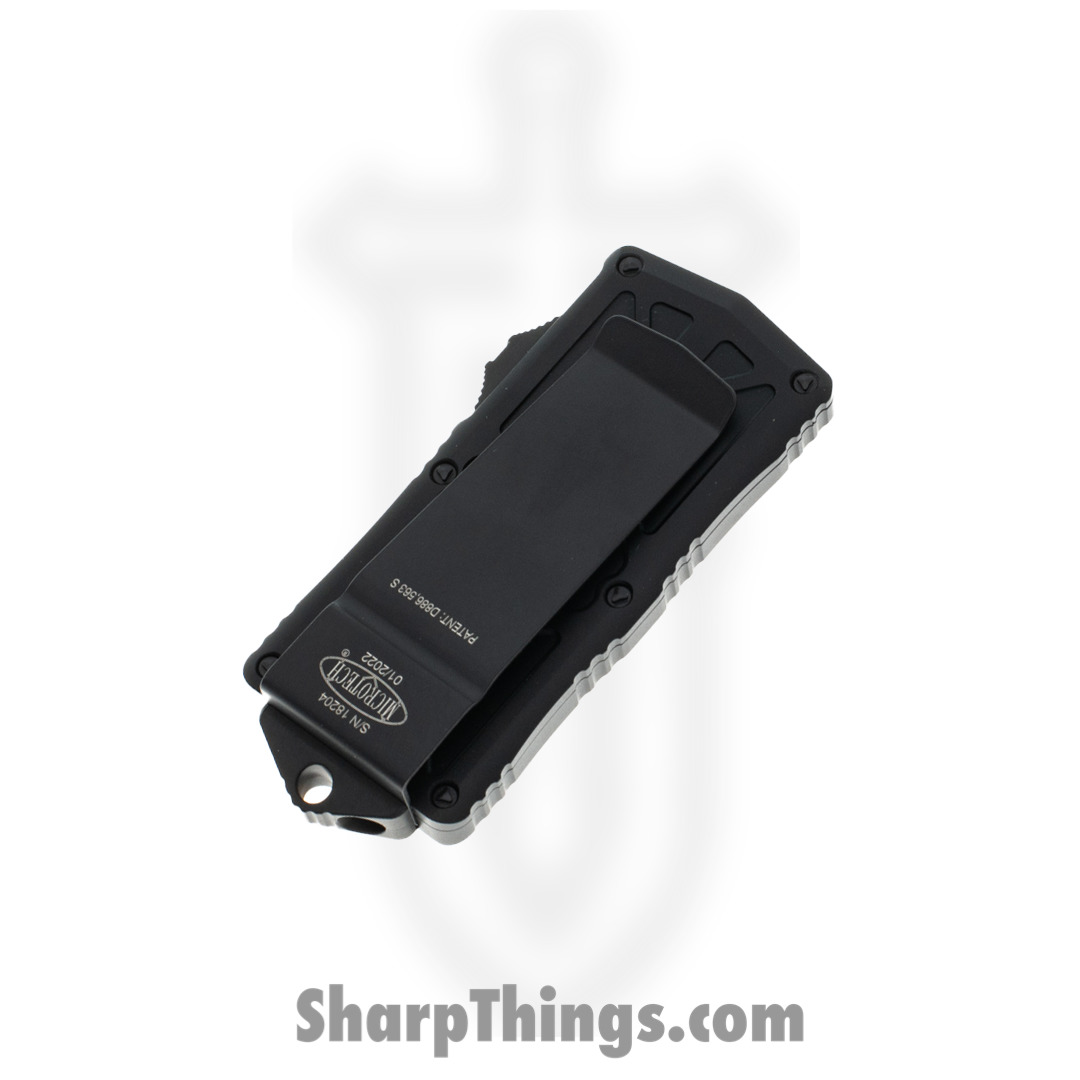 Microtech - 157-1T - Exocet Tactical Money Clip - OTF Auto - Elmax, M390, 204P Coated Dagger - 6061-T6 Aluminum - Black - Image 11