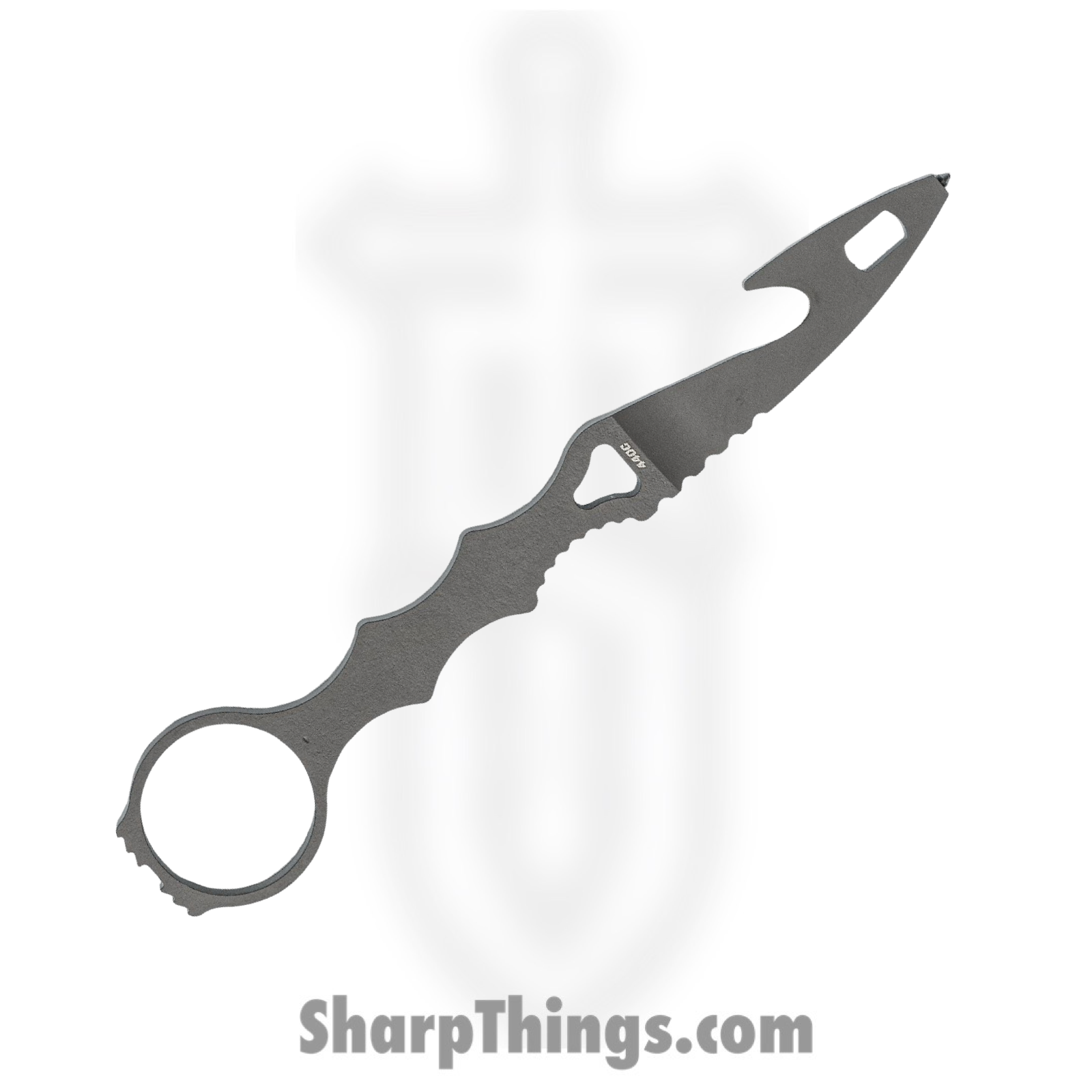 Benchmade - 179GRY - SOCP Rescue Tool - Fixed Blade Knife - 440C SS Coated Rescue Hook - Skeletonized - Black - Image 11
