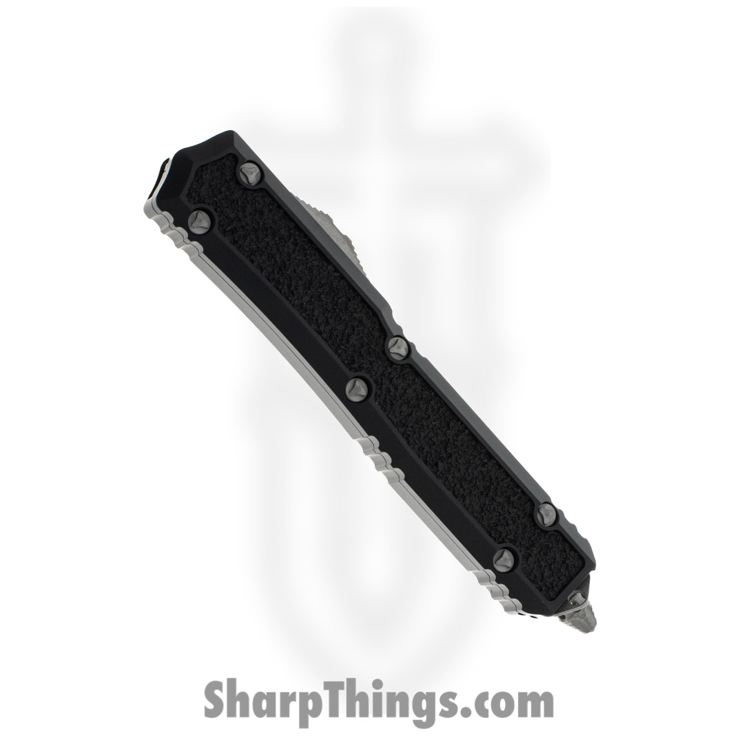 Microtech - 206-10APS - Makora Signature Series - OTF Auto - Elmax, M390, 204P Apocalyptic Dagger - Aluminum/Traction Inlay - Black - Image 11
