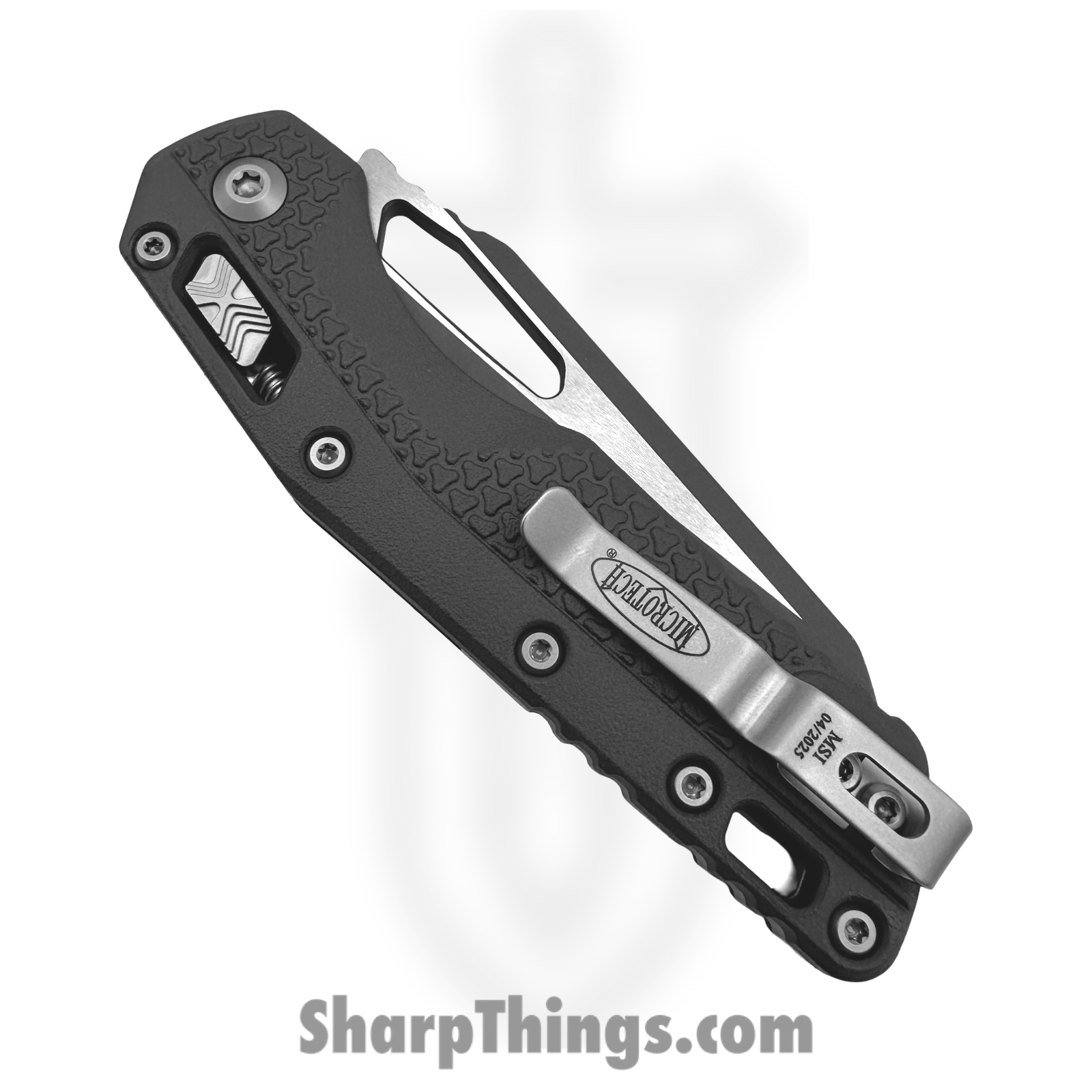 Microtech - 210T-1PMCSG - MSI RAM-LOK S/E - Folding Knife - M390MK Cerakote Modified Sheepsfoot - Injection Molded Polymer - Sniper Grey - Image 3