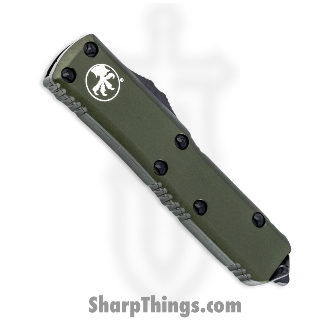 Microtech - 231-1OD - UTX-85 - OTF Auto - Black Drop Point - 6061 T6 Aluminum - OD Green - Image 9
