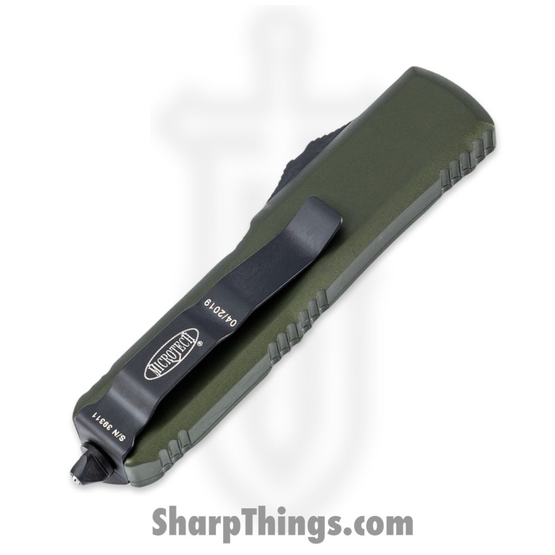 Microtech - 231-1OD - UTX-85 - OTF Auto - Black Drop Point - 6061 T6 Aluminum - OD Green - Image 10