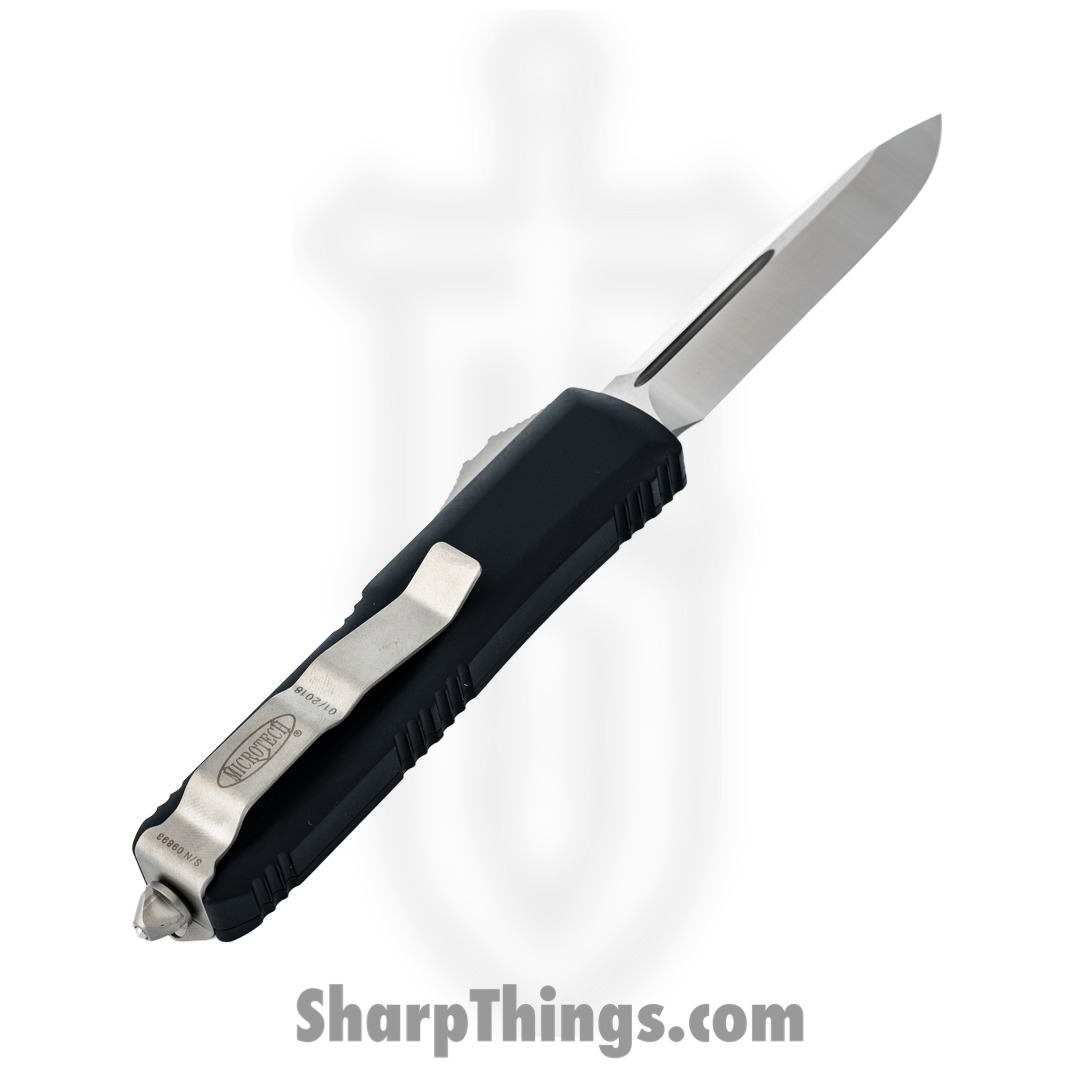 Microtech - 231-4 - UTX-85 - OTF Auto - Satin Drop Point - 6061 T6 Aluminum - Black - Image 6