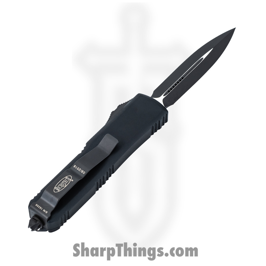 Microtech - 232-1T - UTX-85 Tactical - OTF Auto - Black Dagger - 6061-T6 Aluminum - Black - Image 6
