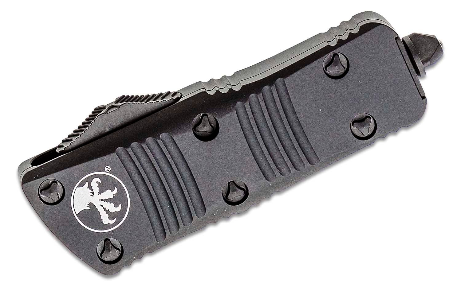 Microtech - 238-1T - Troodon Mini Tactical - OTF Auto - CTS-204P Two Tone Dagger - 6061-T6 Aluminum - Black - Image 17