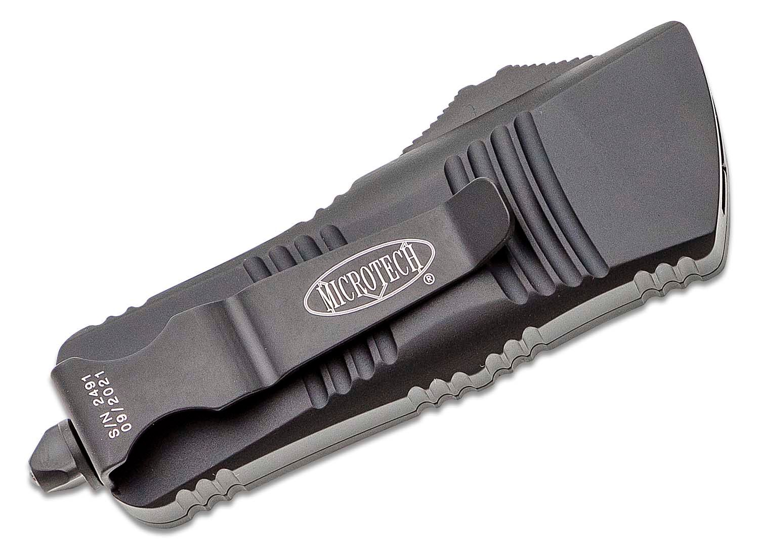 Microtech - 238-1T - Troodon Mini Tactical - OTF Auto - CTS-204P Two Tone Dagger - 6061-T6 Aluminum - Black - Image 18