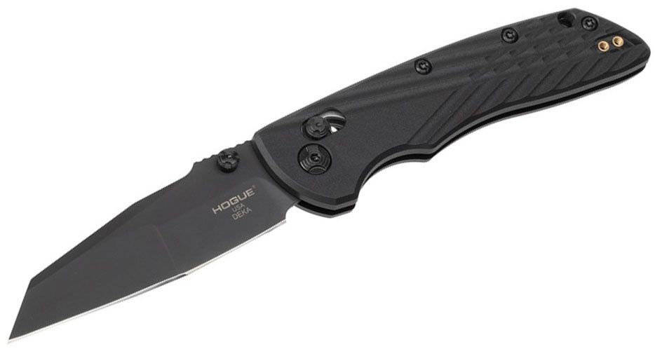 Hogue Knives - 24366 - Deka - Folding Knife - Magnacut Coated Modified Wharncliffe - Polymer - Black - Image 10