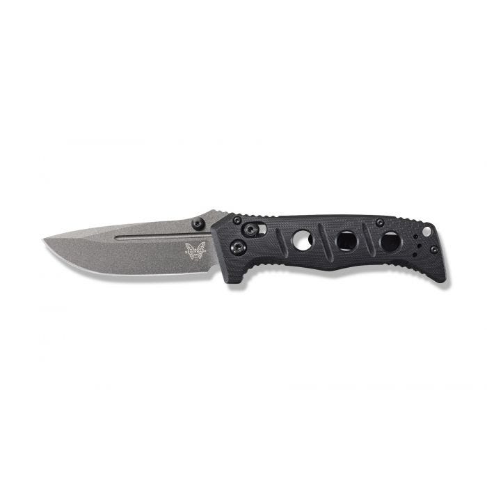 Benchmade - 273GY-1 - Mini Adamas Tactical - Folding Knife - CPM CruWear Coated Drop Point - G10 - Black - Image 19