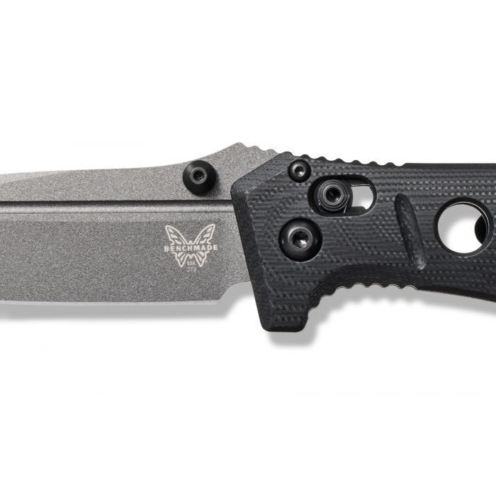 Benchmade - 273GY-1 - Mini Adamas Tactical - Folding Knife - CPM CruWear Coated Drop Point - G10 - Black - Image 22