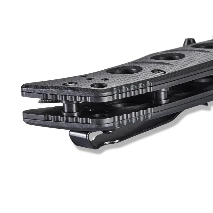 Benchmade - 273GY-1 - Mini Adamas Tactical - Folding Knife - CPM CruWear Coated Drop Point - G10 - Black - Image 18