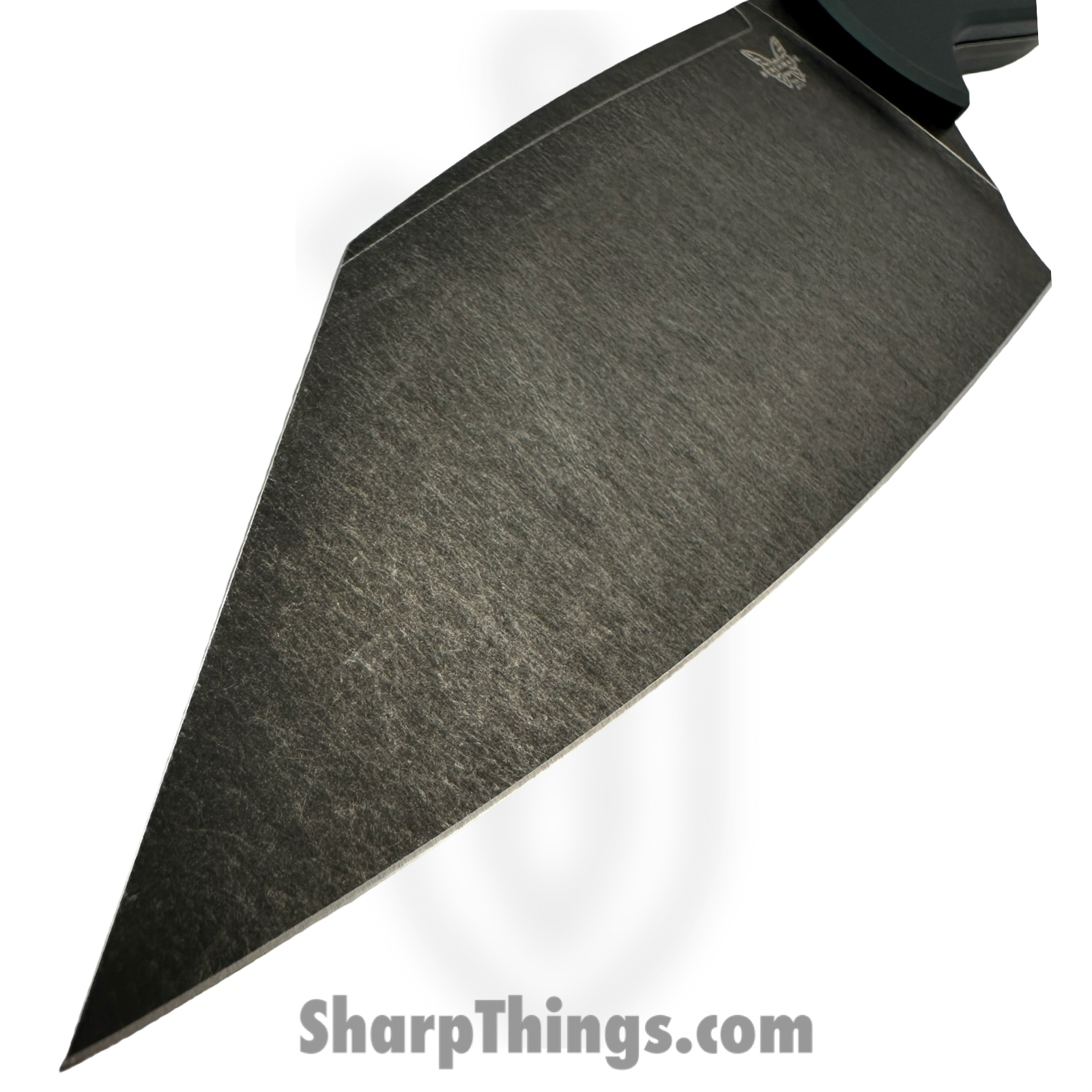 Benchmade - 4010bk-2501 - Station Knife - Fixed Blade Knife - CPM-154 Blackwash Clip Point - Aluminum - Monitor Green - Image 4