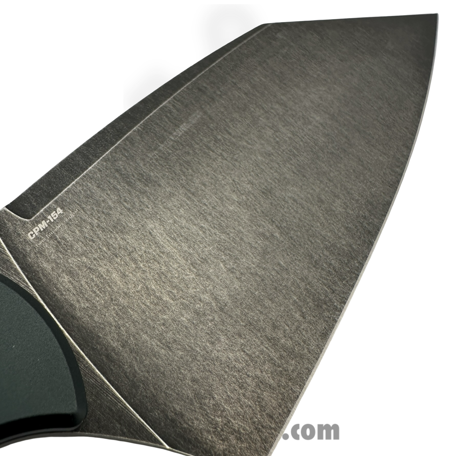 Benchmade - 4010bk-2501 - Station Knife - Fixed Blade Knife - CPM-154 Blackwash Clip Point - Aluminum - Monitor Green - Image 6