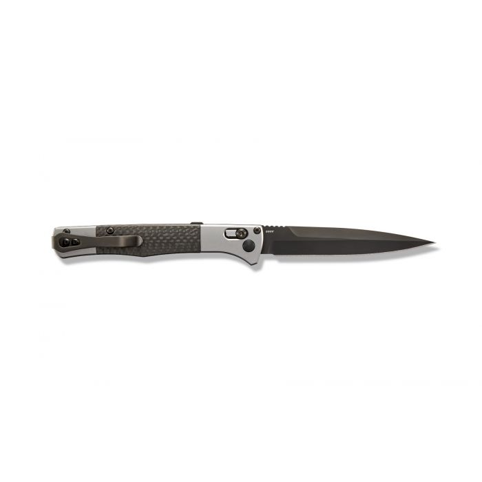 Benchmade - 4170BK - Fact - Automatic Knife - S90V Coated Spear Point - Aluminum Carbon Fiber - Black Gray - Image 17