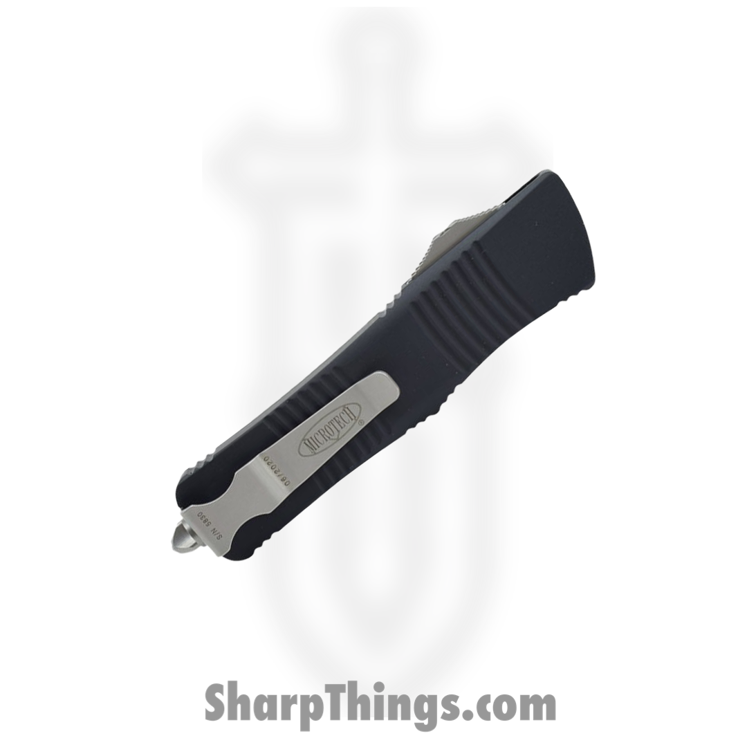 Microtech - 138-10 - Troodon - OTF Auto - Elmax, M390, 204P Stonewash Dagger - 6061-T6 Aluminum - Black - Image 8