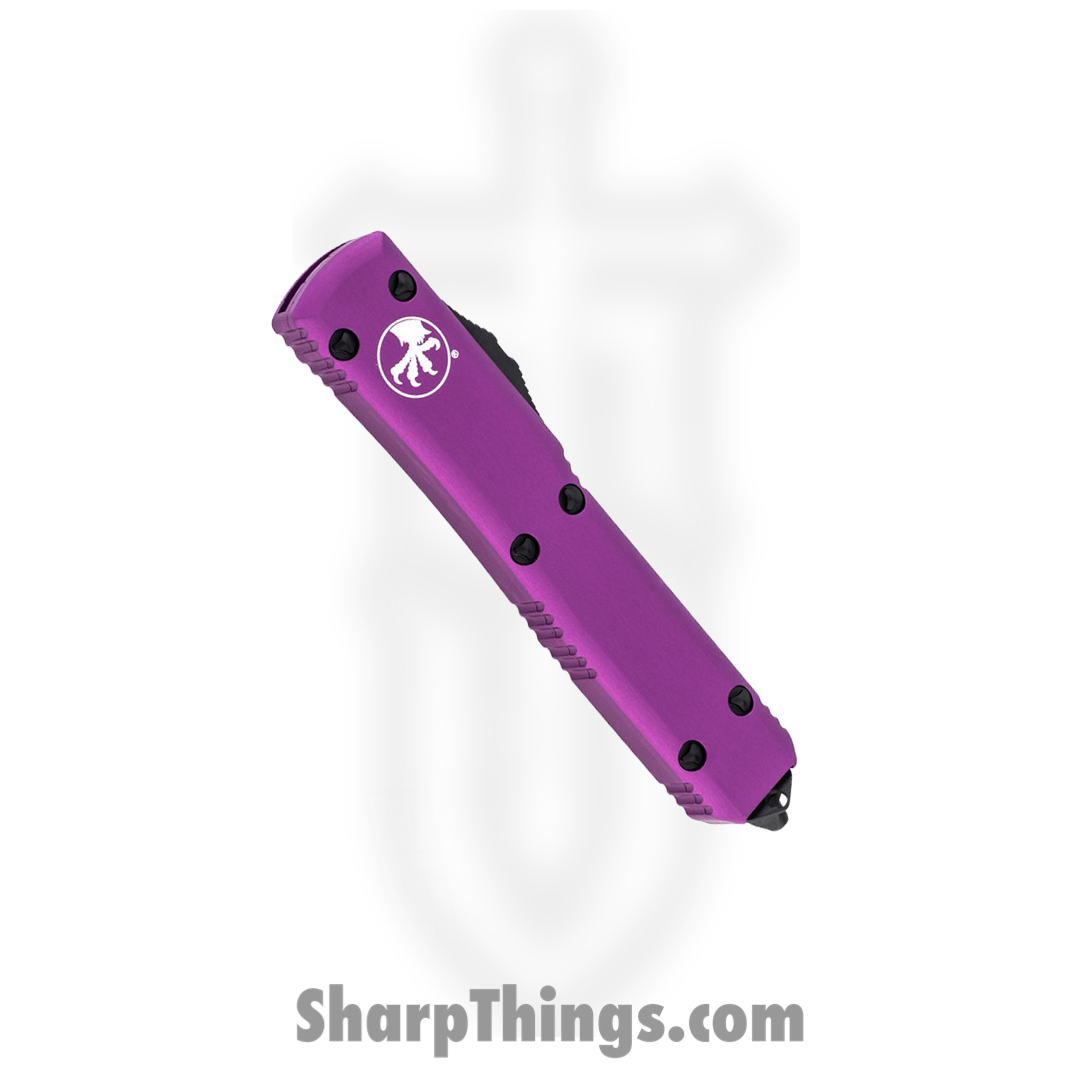 Microtech - 122-1VI - Ultratech - OTF Auto - Elmax, M390, 204P Coated Dagger - 6061-T6 Aluminum - Violet - Image 7
