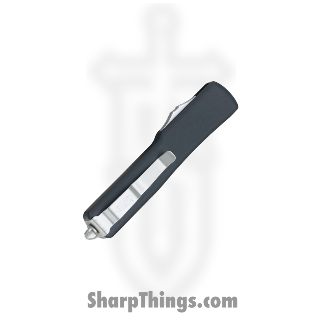 Microtech - 148-4 - UTX-70 - OTF Auto - Elmax, M390, 204P Satin Drop Point - 6061-T6 Aluminum - Black - Image 6