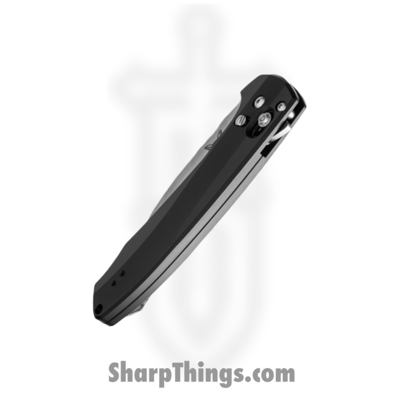 Benchmade - 490 - Arcane - Assisted Open Knife - S90V Satin Drop Point - Aluminum - Black - Image 5