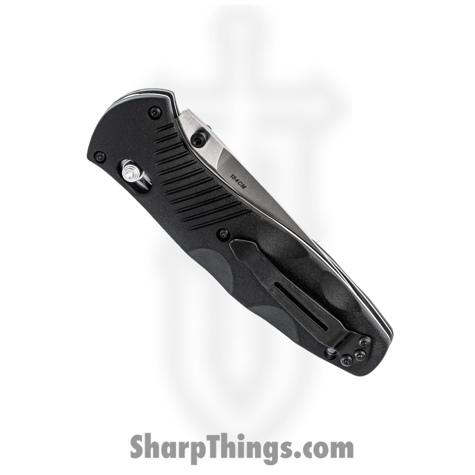 Benchmade - 580 - Osborne Barrage - Assisted Open Knife - 154CM Satin Drop Point - Valox - Black - Image 11