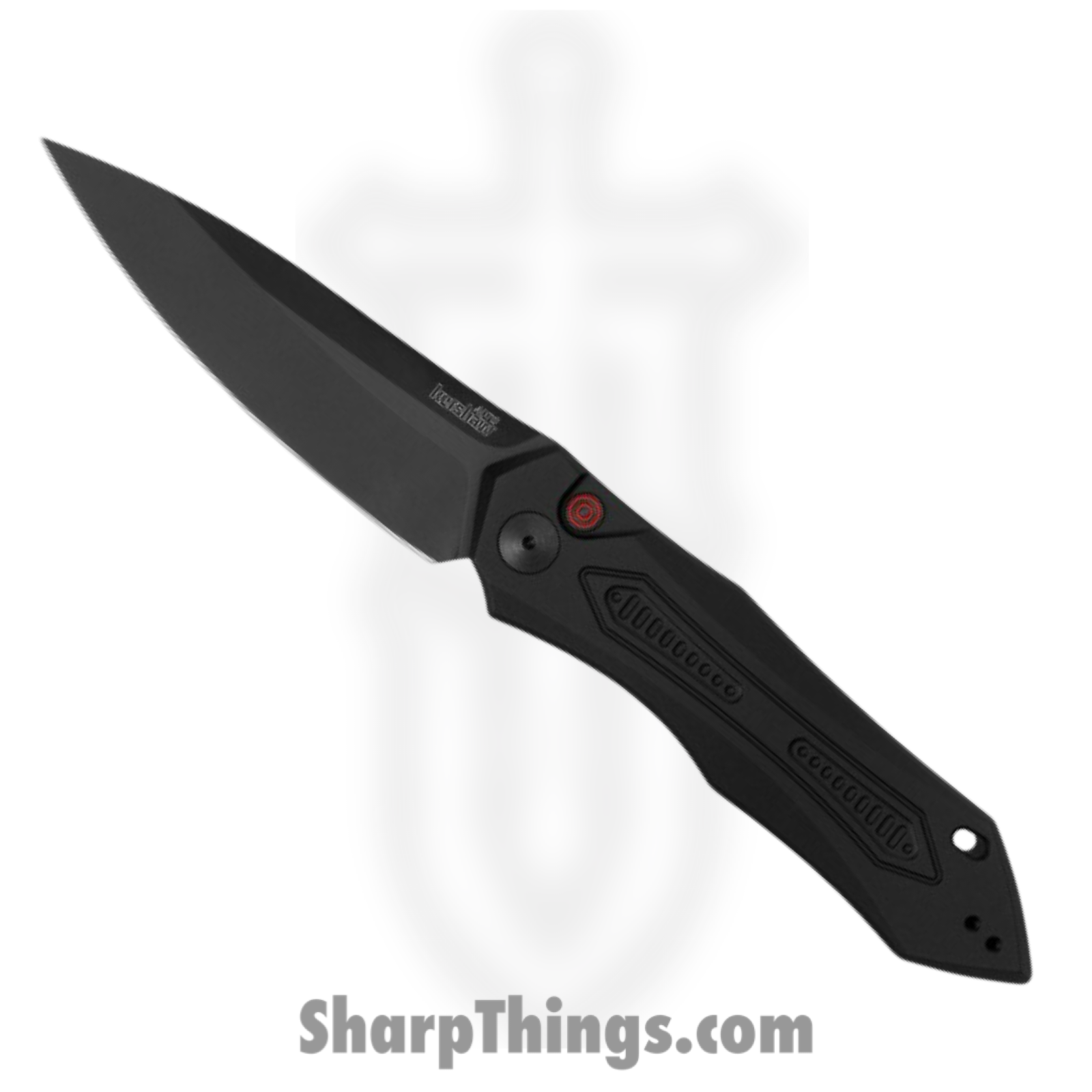 Kershaw - 7800BLK - Launch 6 - Automatic Knife - CPM 154 Black Drop Point - 6061-T6 Aluminum Handles - Black