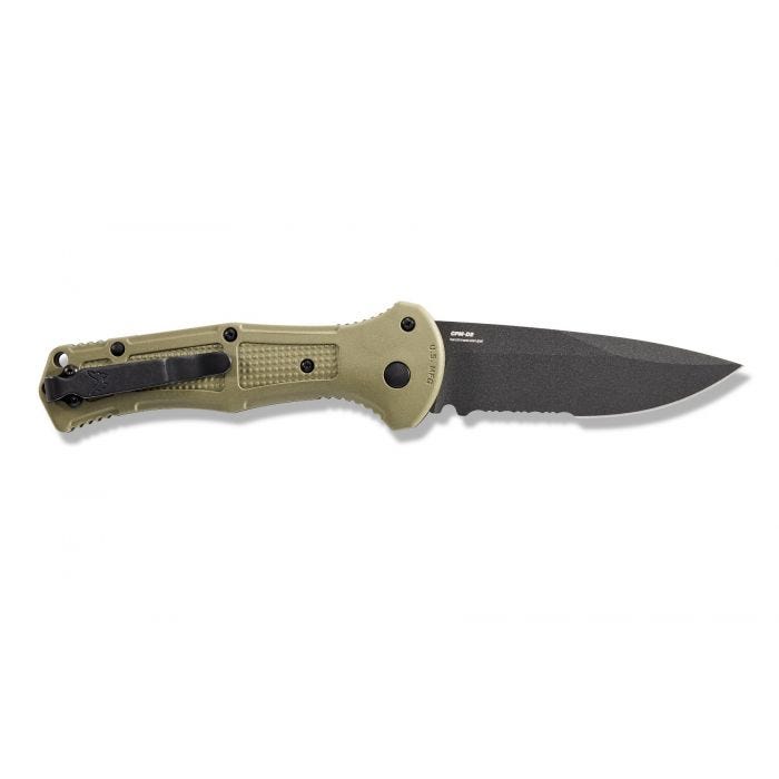 Benchmade - 9070SBK-1 - Claymore - Automatic Knife - D2 Coated Drop Point P/S - Grivory - Green - Image 20