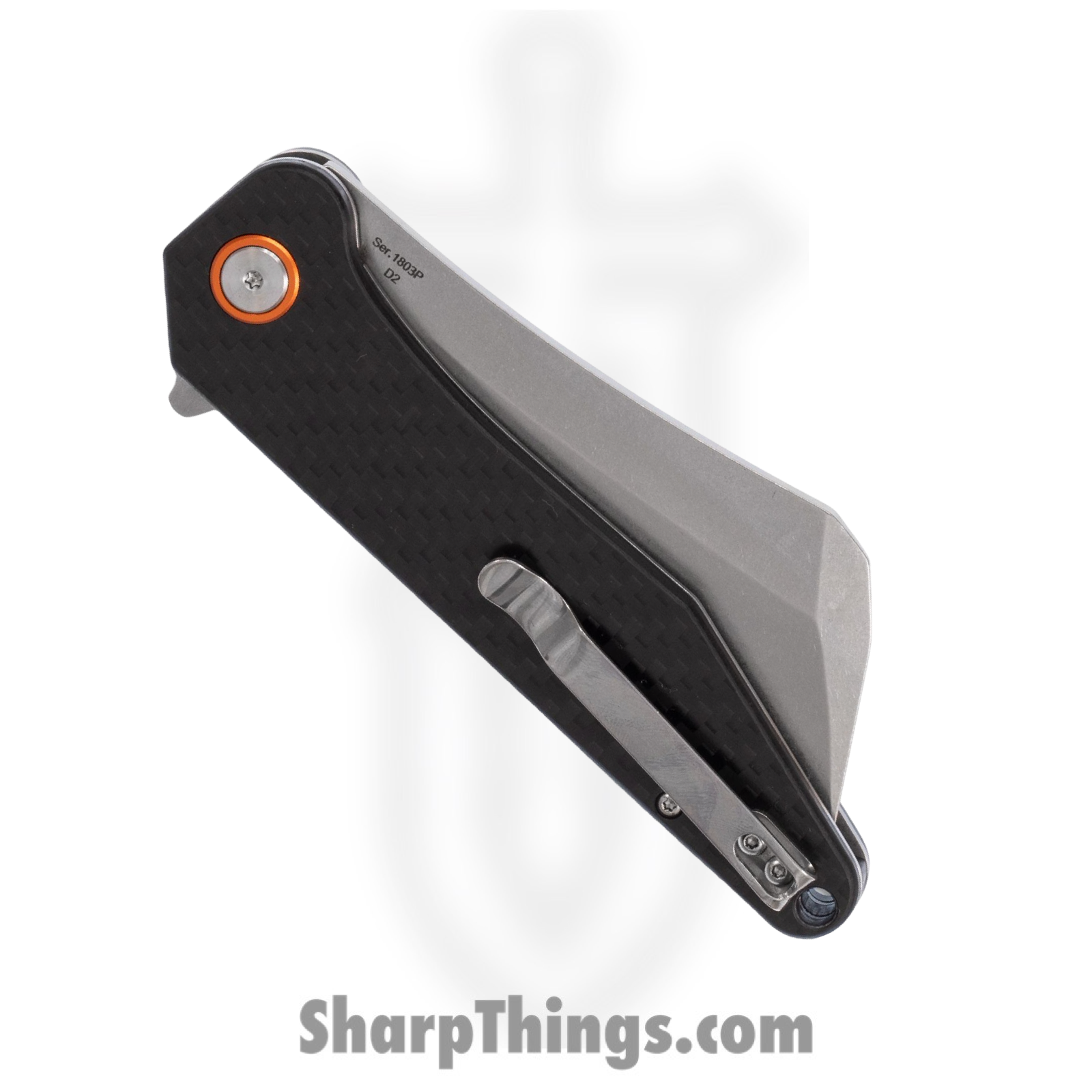 Artisan Cutlery - ATZ1803PCF - Osprey - Folding Knife - D2 Satin Extended Tang - Carbon Fiber - Black - Image 10