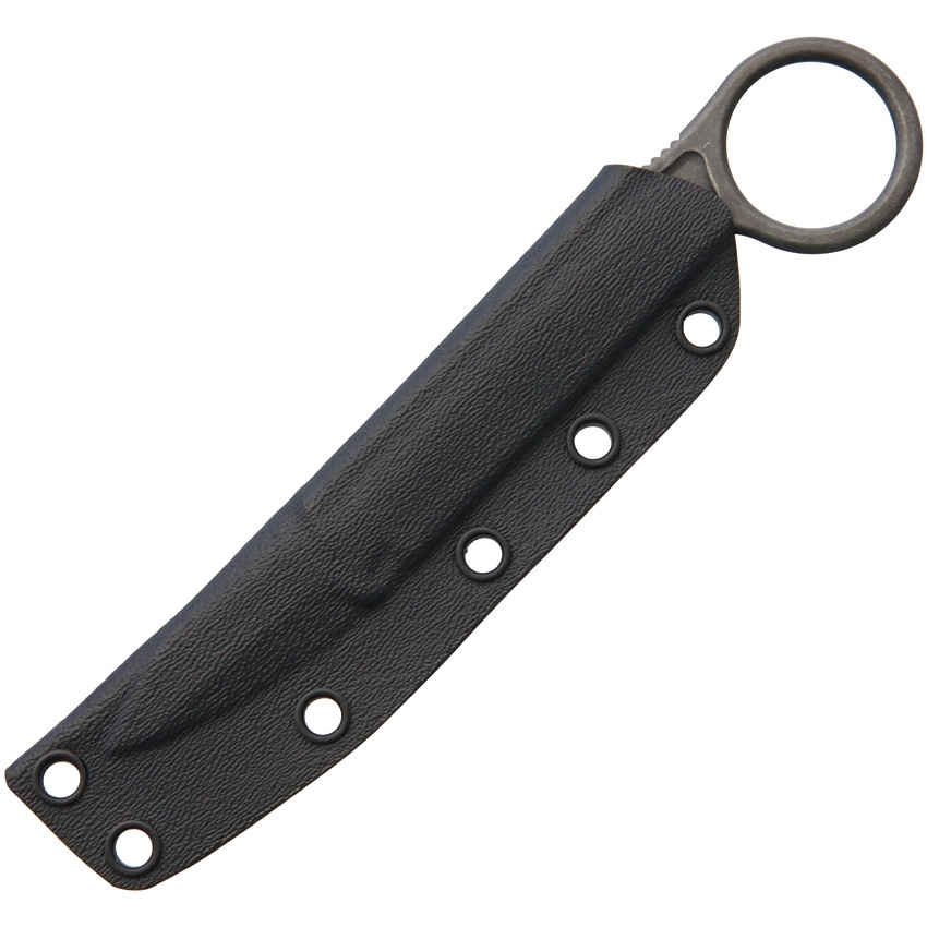 Bastinelli Creations - BAS223 - SPADE - Fixed Blade Knife - N690 Stonewash Spear Point - Skeletonized - Black - Image 10