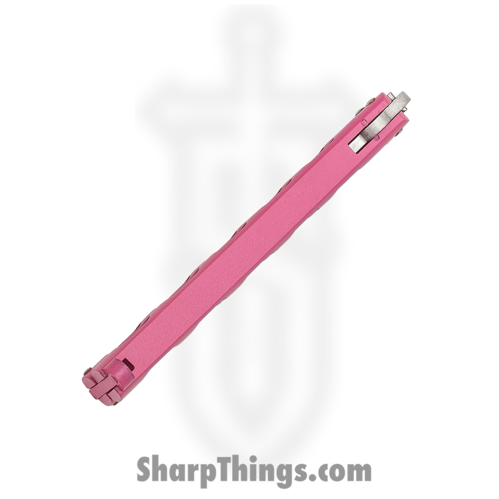 Bear & Son - BC114PK - Butterfly - Balisong - 440 SS Satin Clip Point - Powder Coated Zinc - Pink - Image 8