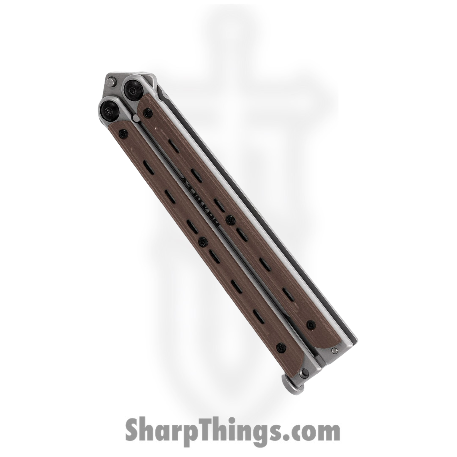 Bradley - BCC902 - Kimura - Balisong - 154CM Blasted Spear Point - Steel G10 - Brown - Image 6