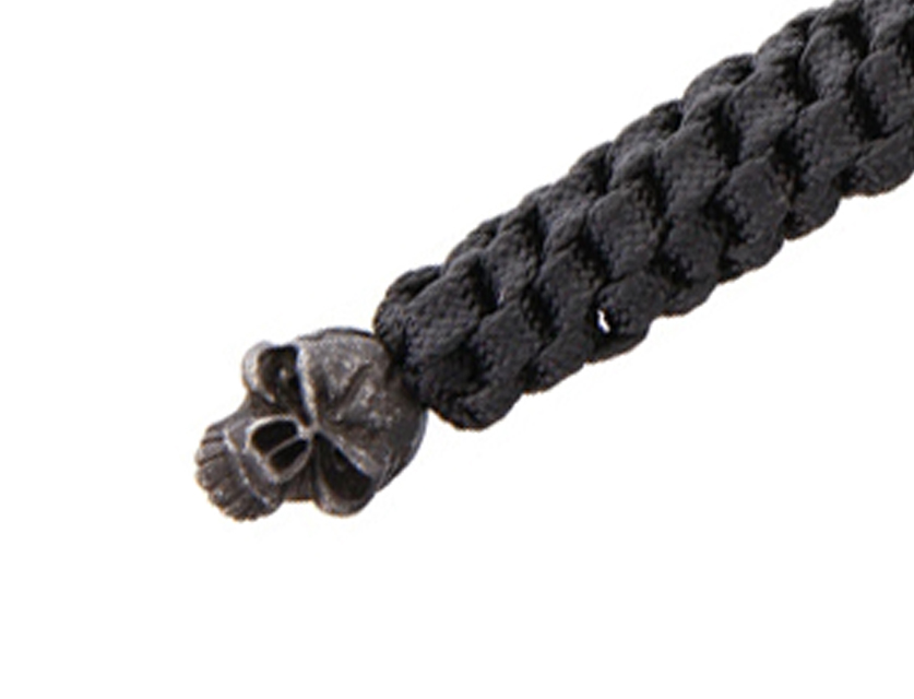 Schmuckatelli Co - SMUKEBLBB - Emerson Lanyard with Bead - Oxide Skull - Black - Image 8