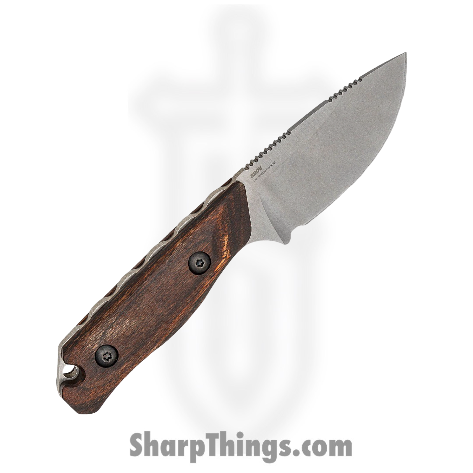 Benchmade - 15017 - Hidden Canyon Hunter - Fixed Blade Knife - CPM S30V Stonewash Drop Point - Wood - Brown - Image 5
