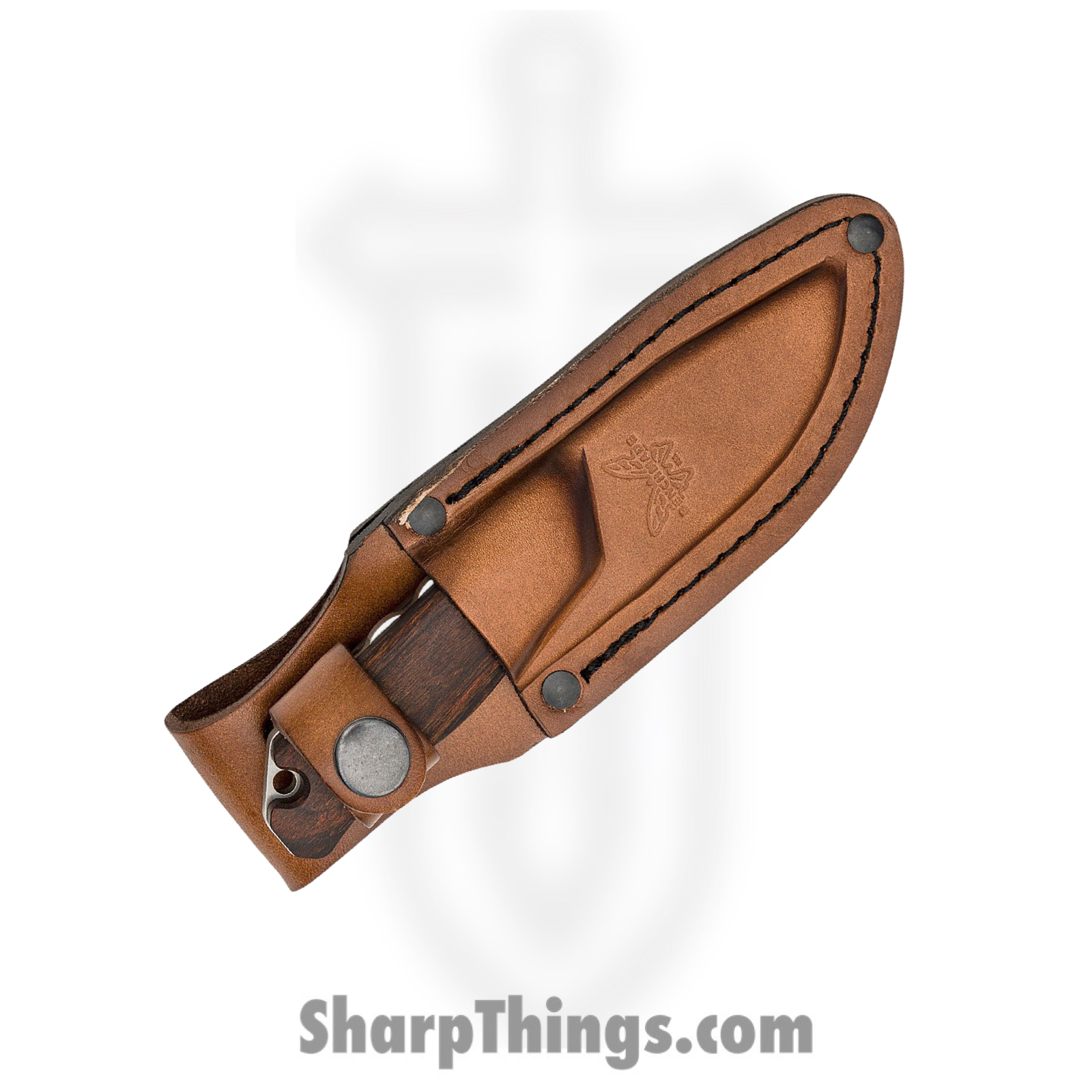 Benchmade - 15017 - Hidden Canyon Hunter - Fixed Blade Knife - CPM S30V Stonewash Drop Point - Wood - Brown - Image 6