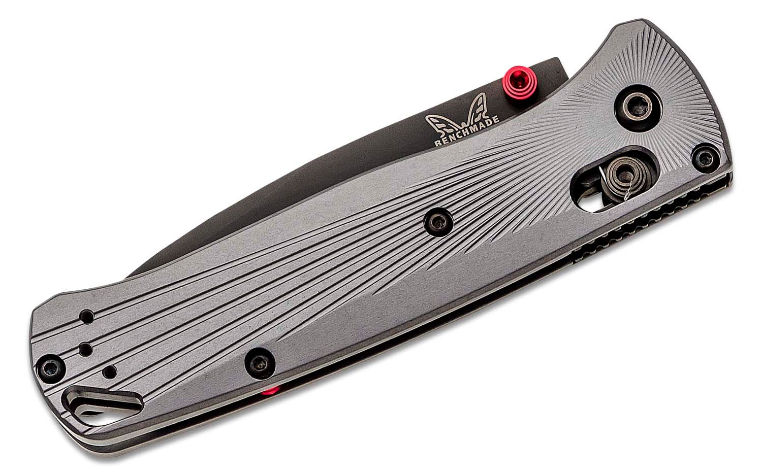 Benchmade - 535BK-4 - Bugout - Folding Knife - M390 Coated Drop Point - Aluminum - Black/Grey - Image 14